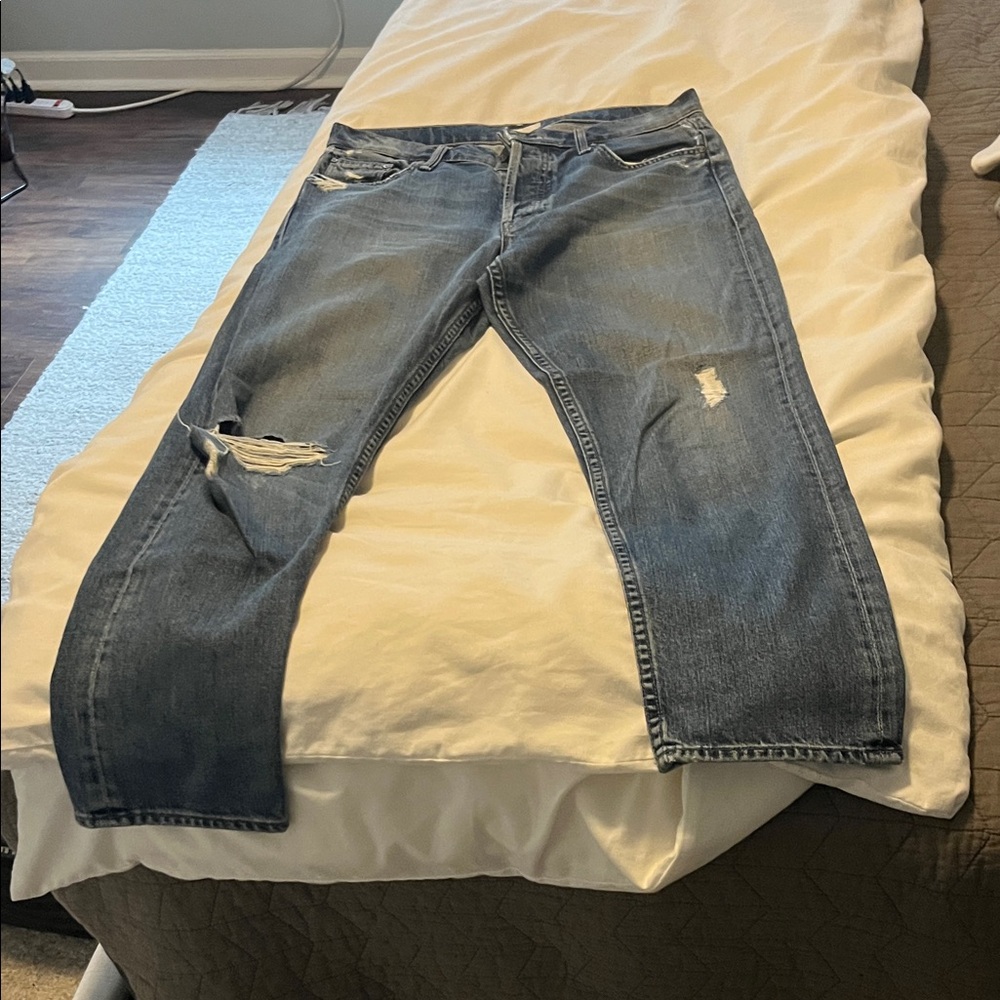MOTHER “the cheeky” Blue Jeans